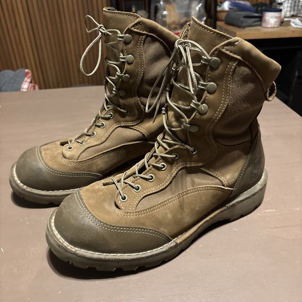 Danner Men's USMC RAT 8" military combat boots coyote tan/brown Men's Sz 10